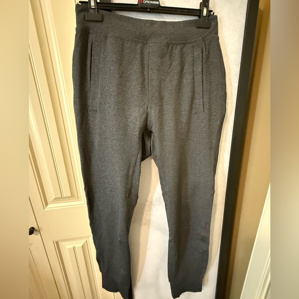 Men's Lululemon joggers in charcoal gray